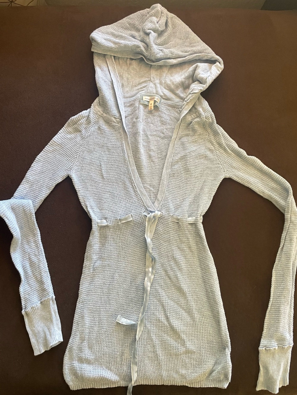 Aeropostale Light Blue Hooded Woman  sweater M
